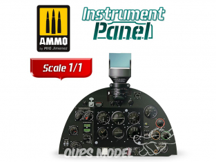 MIG Instrument panel 8290 Supermarine Spitfire Mk.V Tableau de bord 1/1