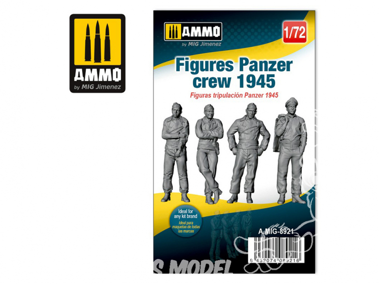 Ammo Mig figurines 8921 Equipage Panzer 1945 1/72