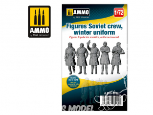 Ammo Mig figurines 8922 Equipage Soviétique uniforme hiver WWII 1/72