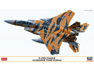 Hasegawa maquette avion 02392 F-15DJ Eagle "Schéma Aggressor Tiger" 1/72
