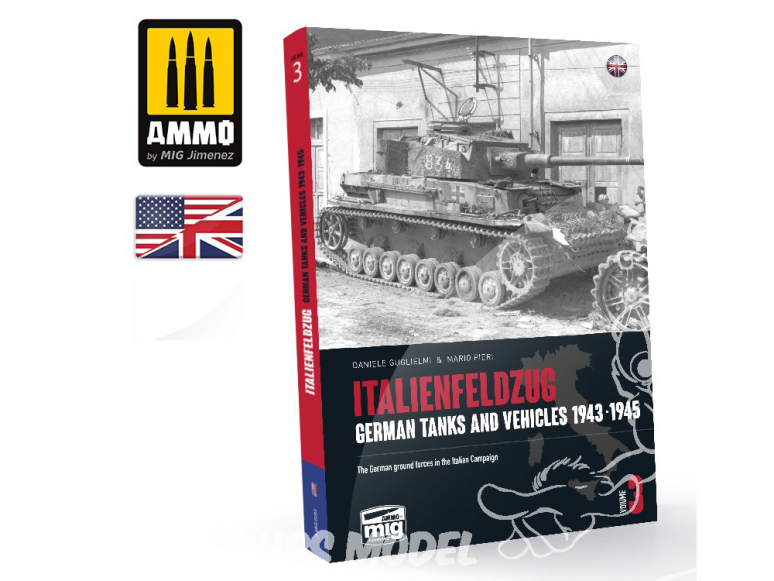 MIG Librairie 6265 ITALIENFELDZUG - Chars et véhicules Allemands 1943 - 1945 Vol.3 en Anglais