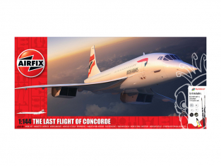 Airfix maquette avion A50189 Le dernier vol du Concorde Gift Set inclus peintures principale colle et pinceau 1/72