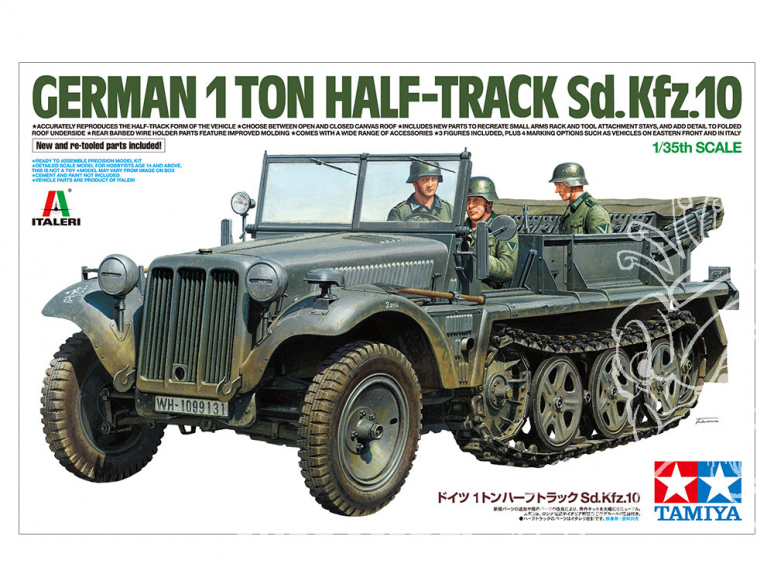 TAMIYA maquette militaire 37016 Halftrack Sd.Kfz.10 1/35