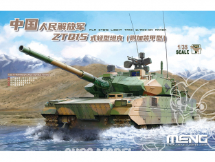 Meng maquette militaire TS-050 ZTQ15 avec RDD-ON Armor 1/35