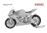 MENG MT-004 BMW HP4 RACE Né pour la course sur piste 1/9