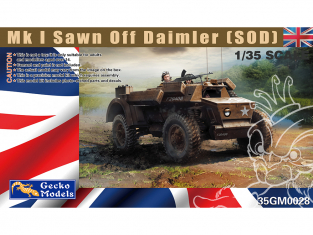 Gecko Models maquettes militaire 35GM0028 Daimler Mk.I Sawn Off (SOD) 1/35