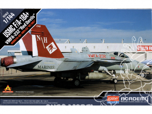 Academy maquettes avion 12627 USMC F/A-18+ Vmfa-232 Red Devils 1/144
