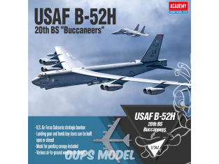 Academy maquettes avion 12622 USAF B-52H 20th BS Buccaneers 1/144