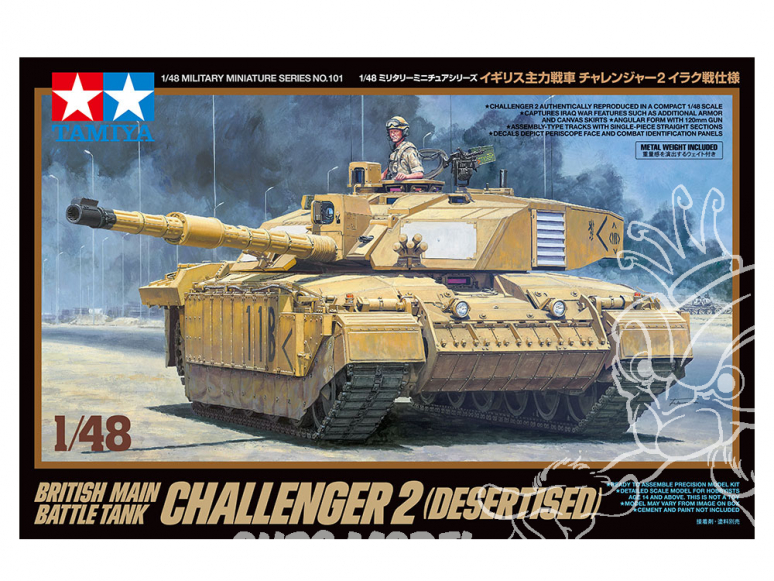 TAMIYA maquette militaire 32601 Challenger 2 Tropicalisé 1/48