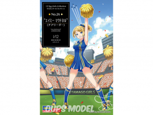 Hasegawa maquette figurine 52311 12 Egg Girls Collection No.24 "Amy McDonnell" (Cheerleader) 1/12