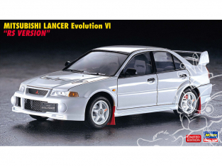 Hasegawa maquette voiture 20547 Mitsubishi Lancer Evolution VI "Version RS" 1/24