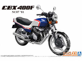 Aoshima maquette moto 63422 Honda CBX400F NC07 1981 1/12