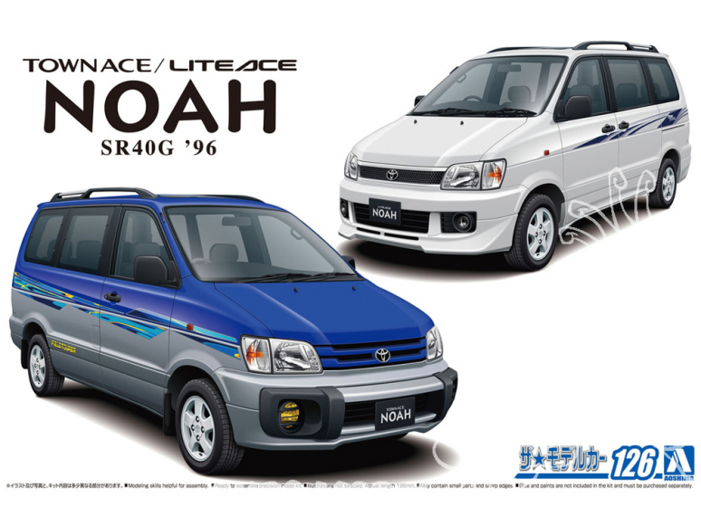 Aoshima maquette voiture 63668 Toyota Townace / Liteace Noah SR40G 1996 1/24