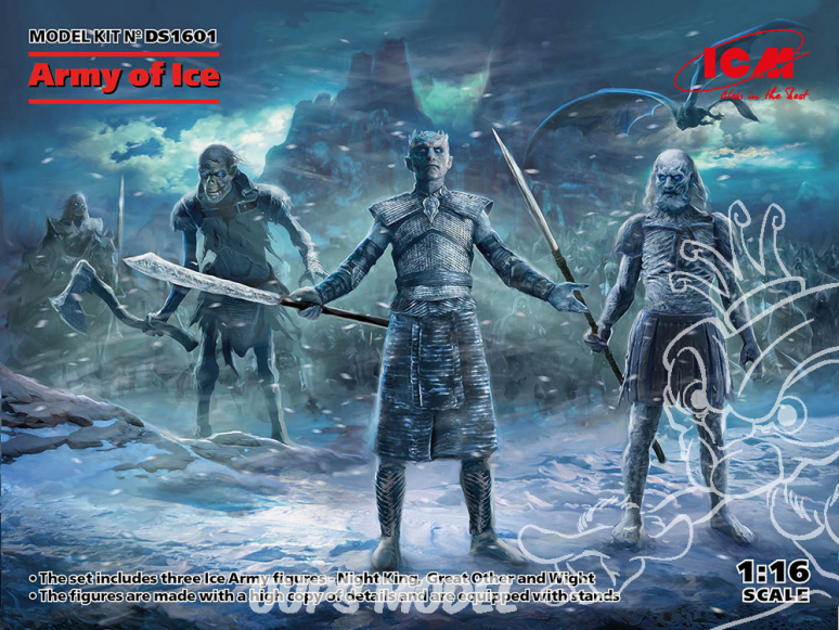 Icm maquette figurine DS1601 Armée de glace 1/16