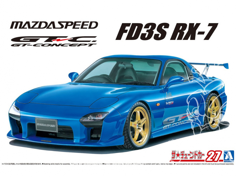 Aoshima maquette voiture 61473 Mazda RX-7 FD3S GT-Concept 1999 1/24