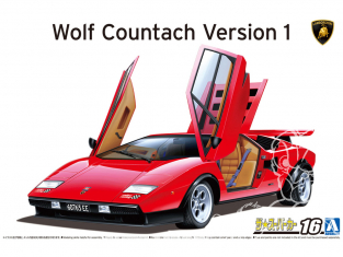 Aoshima maquette voiture 63361 Lamborghini Countach Wolf Version 1 1975 1/24