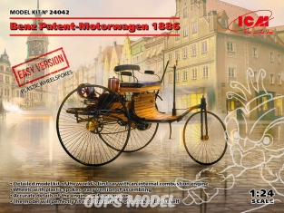 Icm maquette voiture 24042 Benz Patent-Motorwagen 1886 version FACILE 1/24
