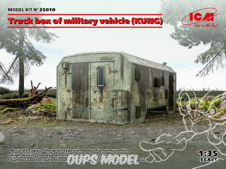 Icm maquette 35010 Carrosserie d'un véhicule militaire (KUNG) 1/35