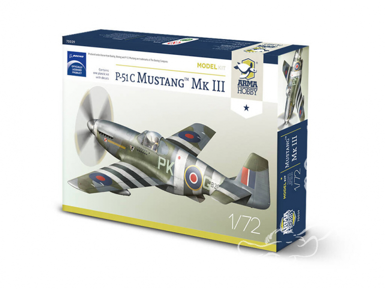 Arma Hobby maquette avion 70039 P-51C Mustang™ Mk III Model Kit 1/72