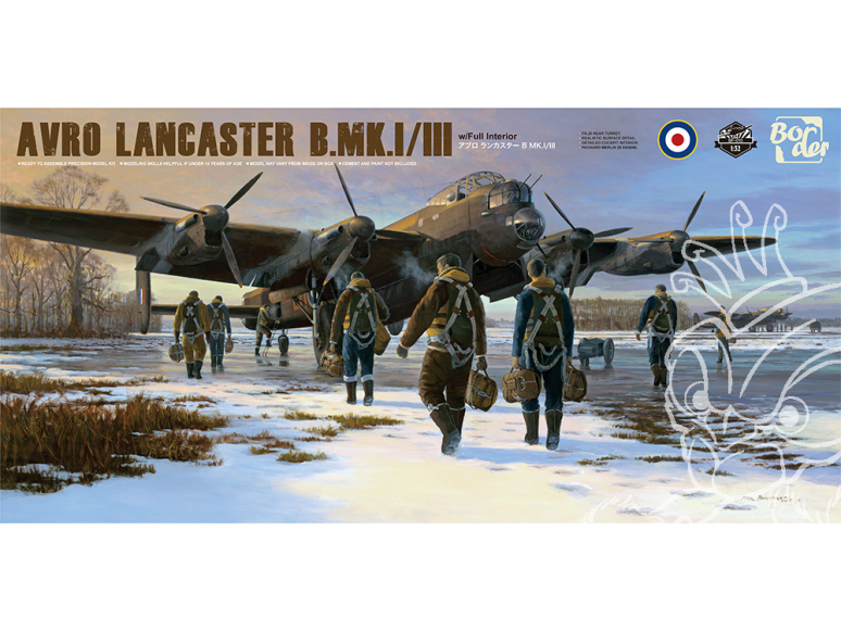 Border model maquette avion BF-010 Avro Lancaster B Mk.I/IIII avec interieur complet 1/32