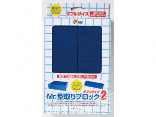 Mr Hobby MV005 Mr. Moulding Block 2 Taille double (108 pièces)