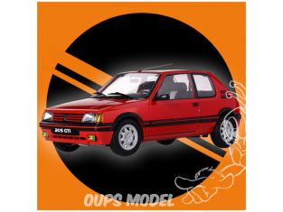 IXO maquette voiture Peugeot 205 GTI Rouge 1/8