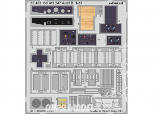 Eduard photodecoupe militaire 36483 Amélioration Sd.Kfz.247 Ausf.B Revell / Icm 1/35