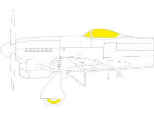 Eduard Express Mask CX627 Tempest Mk.V Airfix 1/72