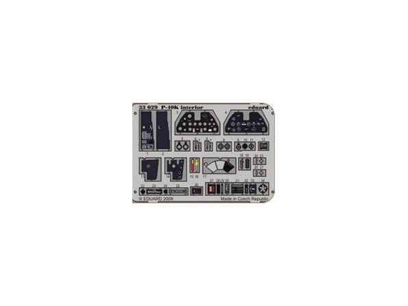 EDUARD photodecoupe 33029 P-40K Interieur S.A. 1/32