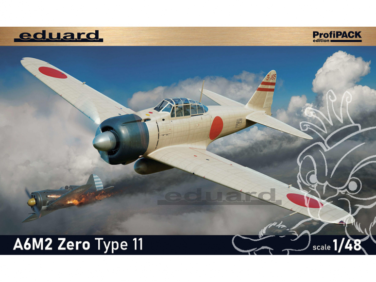 EDUARD maquette avion 82211 A6M2 Zero Type 11 ProfiPack Edition 1/48