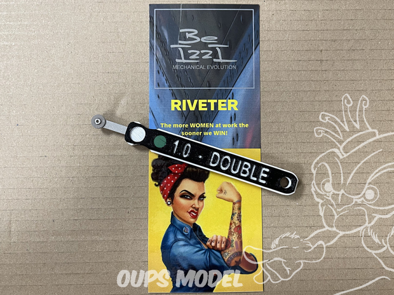 Be Izzi outillage Double 1,0 Outil gravure de rivets double 1.0 1/32