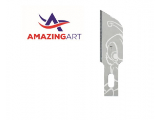 AmazingART 19885 10 LAMES DE RECHANGE RONDE N°7 pour couteau N°1