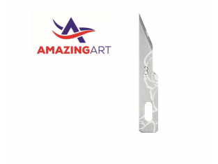 AmazingART 19878 10 LAMES DE RECHANGE PETITE OBLIQUE N°3 pour couteau N°1