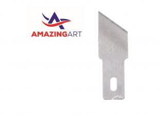 AmazingART 19922 10 LAMES DE RECHANGE OBLIQUE N°20 pour couteau N°2