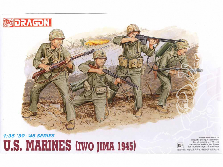 dragon maquette militaire 6038 U.S. Marines Iwo Jima 1945 1/35