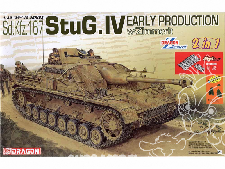 Dragon maquette militaire 6615 StuG.IV Early Production (2 in 1) 1/35