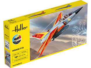 Heller maquette avion 35319 STARTER KIT STARTER KIT Mirage F1 inclus peintures principale colle et pinceau 1/72