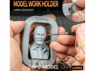 Liang Model outillage 0224 Support de travail Standard 60 x 38mm Model Work Holder