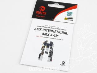 Red Fox Studio Tableaux de bord 3D avion RFQS-48051 AMX International AMX A-1M Kinetic 1/48