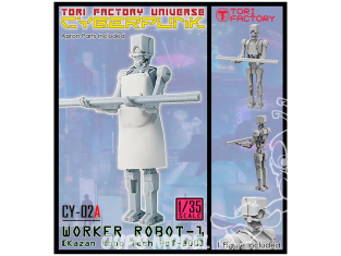 Tori Factory maquette CYBERPUNK CY-02A Worker Robot-1 1/35