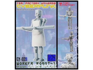 Tori Factory maquette CYBERPUNK CY-02B Worker Robot-1 1/24