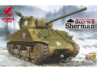 Asuka maquette militaire 35-019 M4A3(76) W Sherman 1/35