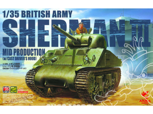 Asuka maquette militaire 35-018 Sherman III Mid Production Britannique 1/35