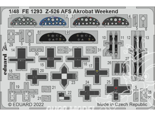 EDUARD photodecoupe avion FE1293 Zoom amélioration Z-526 AFS Akrobat WeekEnd Eduard 1/48