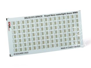Eduard Space décalques 3D 3DL53011 Portes étanches Royal Navy WWII 1/350