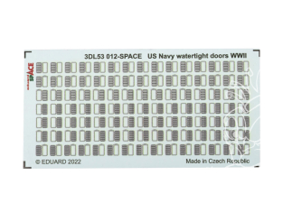 Eduard Space décalques 3D 3DL53012 Portes étanches US Navy WWII 1/350