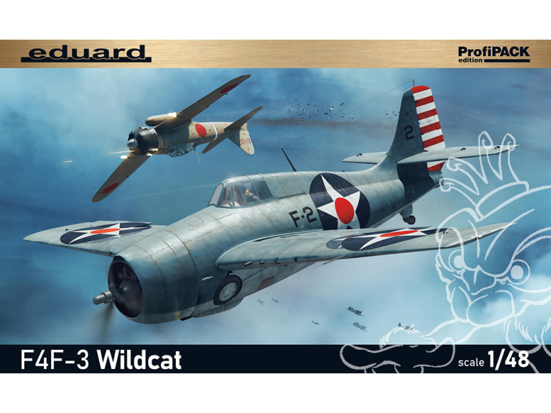 EDUARD maquette avion 82201 F4F-3 Wildcat ProfiPack Edition 1/48
