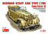 MINI ART maquette militaire 35107 VEHICULE D ETAT-MAJOR ALLEMAND 170V CABRIOLET B 1/35