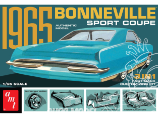 AMT maquette voiture 1260 1965 Pontiac Bonneville 1/25