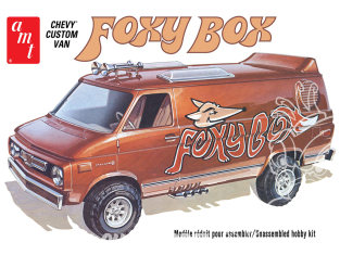 AMT maquette voiture 1265 1975 Chevy Van "Foxy Box" 1/25